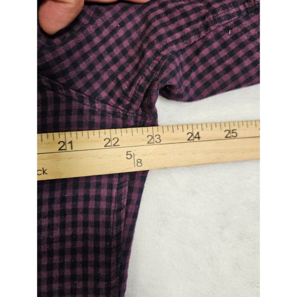 Marine Layer Men's Purple Gingham Check Seawall Button Down Shirt Large - Picture 4 of 9